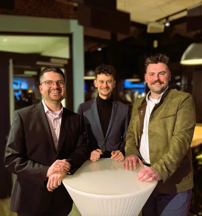 Florian Schulz, Daniel Neufeld, Cord-Henrik Starke (von links) stehen an der Spitze des CDU-Stadtverbands Detmold. - &copy; CDU Detmold