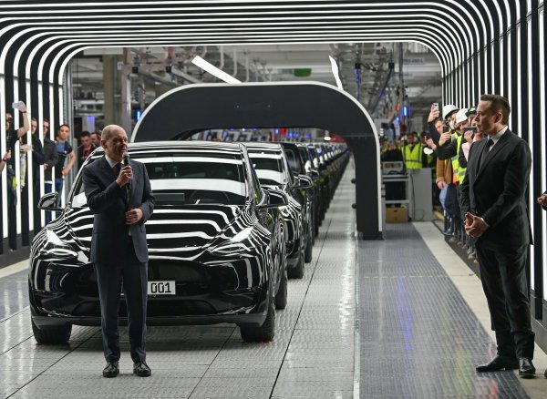 Scholz reagiert gelassen auf Äußerungen von Musk. (Archivbild) - © Patrick Pleul/dpa-Zentralbild POOL/dpa
