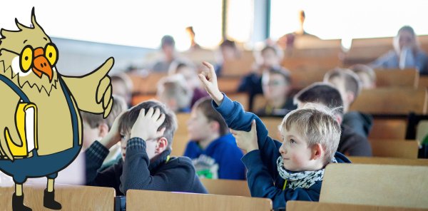 Großes Interesse: Bei vielen Vorlesungen der Kinder-Uni im vergangenen Jahr waren die Hörsäle voll – also schnell zur Anmeldung und einen Platz sichern. - © Torben Gocke