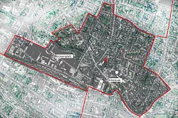 Im Wahlbezirk 2 Innenstadt/Nord der Stadt Detmold muss aufgrund eines Todesfalls erneut gew&auml;hlt werden. - &copy; Karte: Stadt Detmold