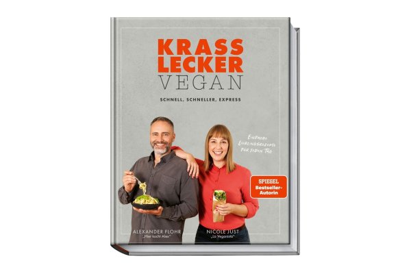 «Krass lecker vegan», Nicole Just, Alexander Flohr, Becker Joest Volk Verlag, 192 Seiten, 32 Euro, ISBN: 978-3-95453-275-9. - © Becker Joest Volk Verlag/dpa-tmn