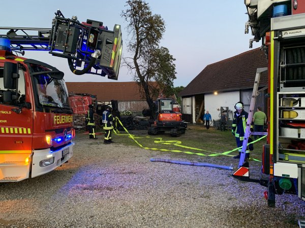 Einsatz an der Bad Meinberger Straße. - © Freitag-TV