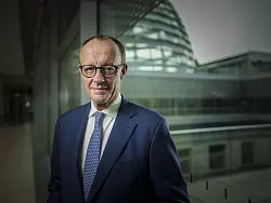 Merz sieht beim Thema Sozialpolitik ein Umsetzungsproblem. - © Dominik Butzmann