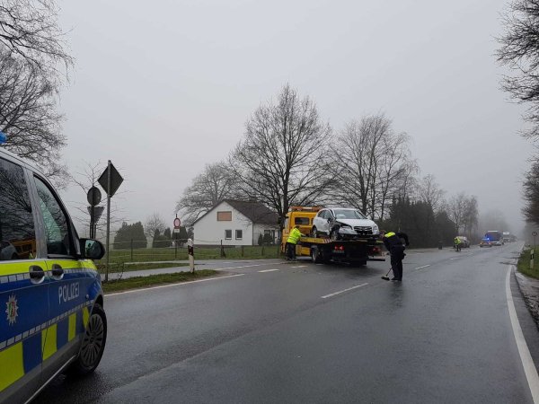 Die Unfallstelle in Augustdorf. - © Nadine Uphoff