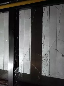 So sahen die Scheiben im Rathaus aus. - © Sander/Stadt Bad Salzuflen