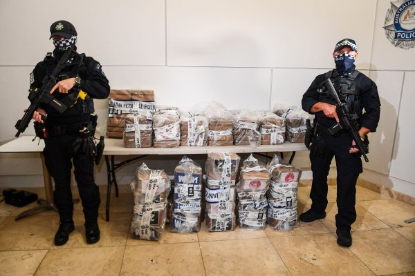 Die Drogen waren in 51 Ballen verpackt (Foto aktuell). - © Jono Searle/AAP/dpa