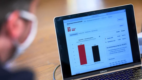 In 128 Kreisen und Kommunen in NRW ging es bei der Kommunalwahl in die zweite Runde - auch in Bielefeld. - &copy; Barbara Franke