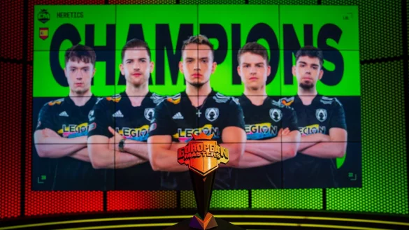 Als einziger Playoff-Teilnehmer aus Spanien holt sich Team Heretics den Titel bei den EU Masters. - © Riot Games/dpa