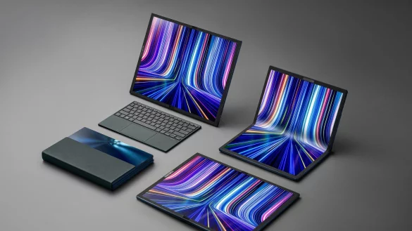 Ein Gerät, viele Einsatzmodi. Das Zenbook 17 Fold OLED von Asus ist Tablet, Notebook oder Desktop-Ersatz. - © Asus/dpa-tmn