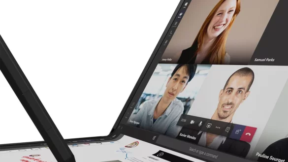 Klapptop statt Laptop: Lenovos faltbares Notebook Thinkpad X1 Fold geht in die zweite Modellrunde. - &copy; Lenovo/dpa-tmn