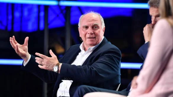 Setzt bis zur WM auf die Spieler des FC Bayern M&uuml;nchen: Uli Hoene&szlig;. - &copy; Roberto Pfeil/dpa