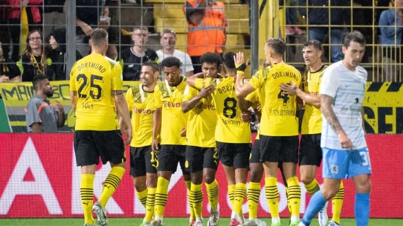 Der BVB gewann seine Erstrunden-Partie bei 1860 M&uuml;nchen mit 3:0. - &copy; Matthias Balk/dpa