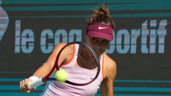 Für Tatjana Maria war beim Turnier in Seoul im Halbfinale Endstation. - © Ahn Young-Joon/AP/dpa