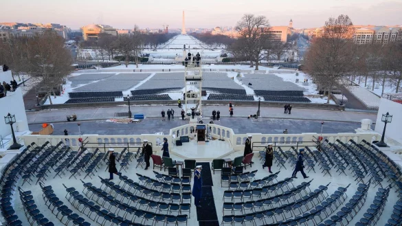 Die Vorbereitungen für die Amtseinführung laufen. (Archivbild) - © Pablo Martinez Monsivais/AP/dpa