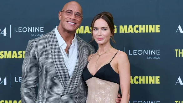Dwayne Johnson und Emily Blunt mussten sich f&uuml;r den Dreh emotionalen Herausforderungen stellen. (Foto aktuell) - &copy; Annette Riedl/dpa