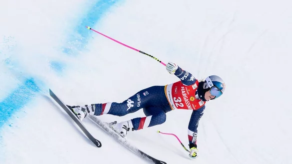 Lindsey Vonn zeigte in der Abfahrt von St. Anton eine starke Vorstellung. - © Expa/Johann Groder/APA/dpa