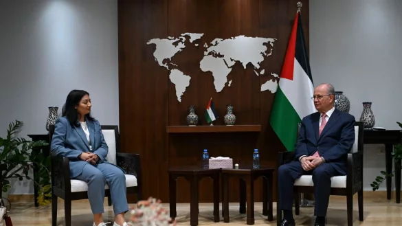 Am Dienstag traf Entwicklungsministerin Reem Alabali Radovan (SPD) den Ministerpräsidenten der palästinensischen Autonomiebehörde in Ramallah. (Archivfoto) - © Katharina Kausche/dpa