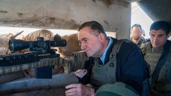 Es vergeht kaum ein Tag ohne martialische Drohungen von Katz. (Archivbild) - © Ariel Hermoni/Verteidigungsministerium/dpa