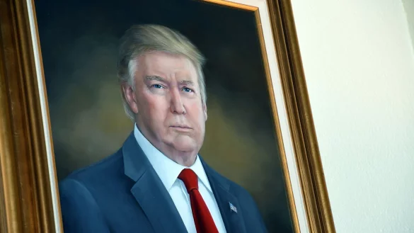 Dieses Portr&auml;t missf&auml;llt US-Pr&auml;sident Donald Trump. (Archivbild) - &copy; Thomas Peipert/AP/dpa