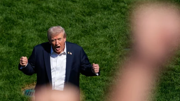 Trump will das milit&auml;rische Eingreifen in US-St&auml;dten ausweiten - Demokraten kritisieren das scharf. - &copy; Alex Brandon/AP/dpa