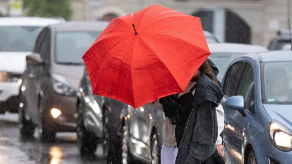 Regen, Regen, Regen: Der Juli war überdurchschnittlich nass. (Symbolfoto) - © Sebastian Kahnert/dpa