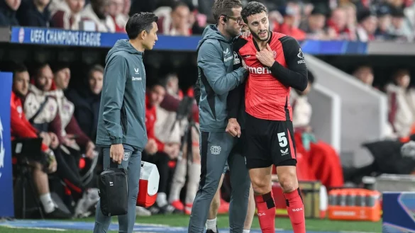 Mario Hermoso fehlt Bayer Leverkusen bis zum Ende der Saison. - &copy; Fabian Strauch/dpa