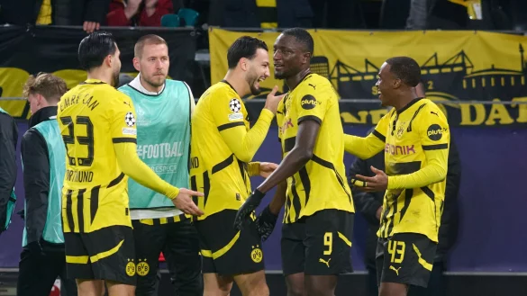 Mögliche Gegner bei der Auslosung der Playoffs heute in Nyon (12.00 Uhr) sind Sporting Lissabon oder der FC Brügge. - © Bernd Thissen/dpa