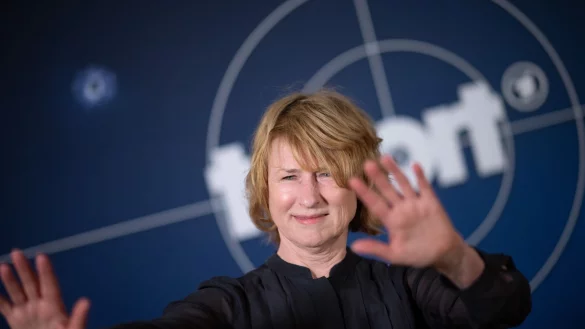 Es bleibt bei ihrem "Tatort"-Ausstieg: Schauspielerin Corinna Harfouch. (Archivbild) - &copy; Sebastian Christoph Gollnow/dpa