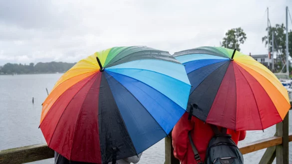 Regnerisch bleibt es auch am Wochenende. (Archivbild) - © Stefan Sauer/dpa
