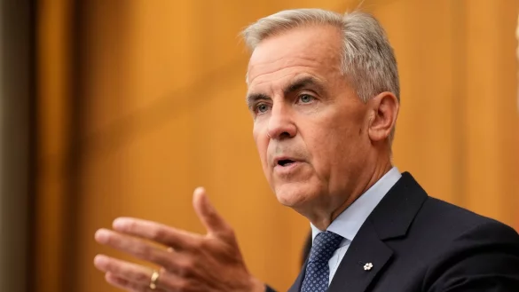 Zeichen des guten Willens: Kanadas Premier Carney - © Adrian Wyld/The Canadian Press/AP/dpa