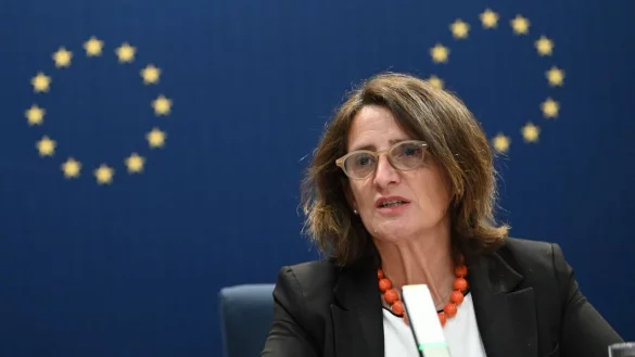 Sorgt für Aufregung: Teresa Ribera, Vizepräsidentin der EU-Kommission. (Archivbild) - © Johannes Neudecker/dpa