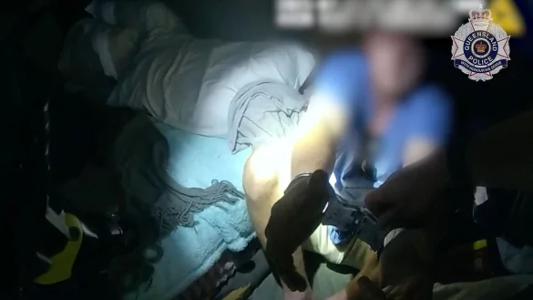 Der Schuhdieb wurde dank Videoaufnahmen schnell identifiziert und festgenommen. - &copy; Queensland Police Service/Queensland Police Service/AAP/dpa