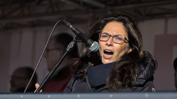 DGB-Chefin Jasmin Fahimi warnt vor einem Ende des Acht-Stunden-Tags. (Archivbild) - &copy; Hannes P. Albert/dpa