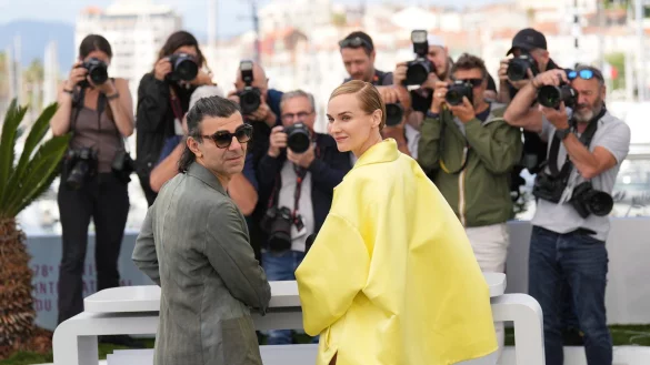 Regisseur Fatih Akin und Diane Kruger nach der Premiere von &laquo;Amrum&raquo;. (Archivbild) - &copy; Natacha Pisarenko/Invision/dpa