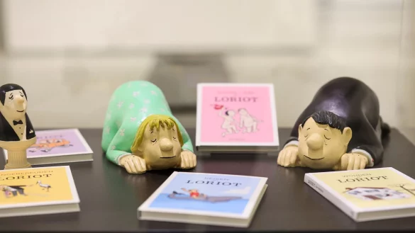 Knollennase und legendäre Sprüche: Die Oberhausener Ludwigsgalerie zeigt eine Loriot-Ausstellung. - © Christoph Reichwein/dpa