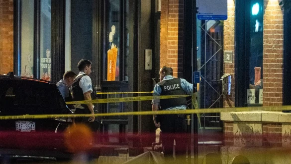 Vor einem Nachtclub in Chicago sind tödliche Schüsse gefallen. - © Tyler Pasciak LaRiviere/Chicago Sun-Times/AP/dpa