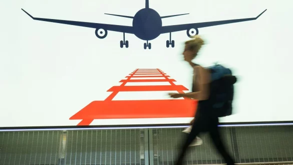 Am Frankfurter Flughafen arbeiten Bahn und Airlines auch zusammen. (Symbolbild) - &copy; Frank Rumpenhorst/dpa