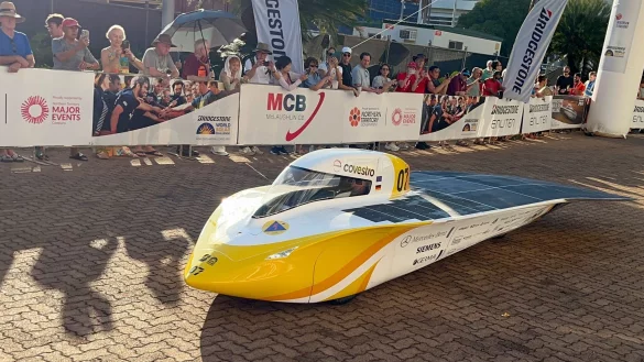Team Sonnenwagen Aachen startete beim World Solar Challenge in der Pole Position. - &copy; Lloyd Jones/AAP/dpa