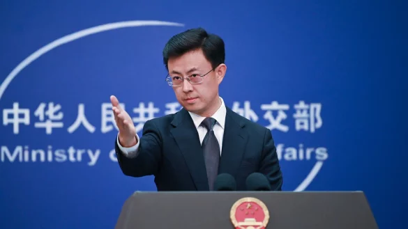 Außenamtssprecher Guo Jiakun: Kein Kontakt mit Washington. (Archivbild) - © Johannes Neudecker/dpa