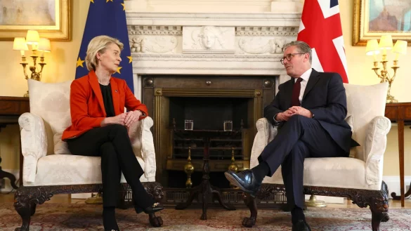 Starmer will von der Leyen erneut in London empfangen. (Archivbild) - © Alishia Abodunde/Pool Getty via AP/dpa