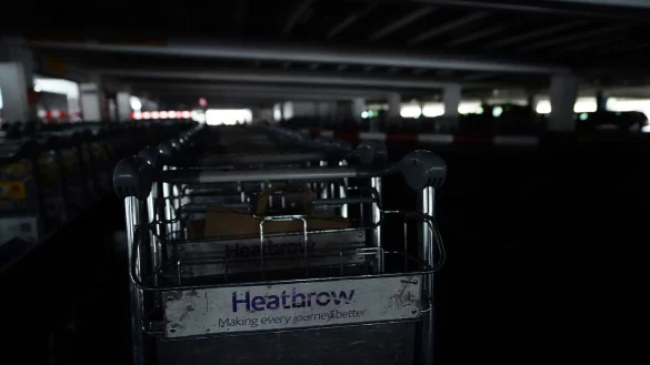 Stillstand am Flughafen Heathrow. - © James Manning/PA/AP/dpa