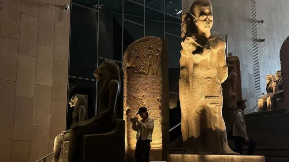 Das Gro&szlig;e &Auml;gyptische Museum ist schon im Probebetrieb, doch die gro&szlig;e offizielle Er&ouml;ffnung steht noch aus. (Archivbild) - &copy; Gehad Hamdy/dpa