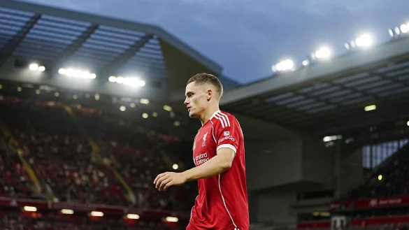 Florian Wirtz ist der neue Hoffnungsträger in Liverpool. - © Peter Byrne/PA Wire/dpa