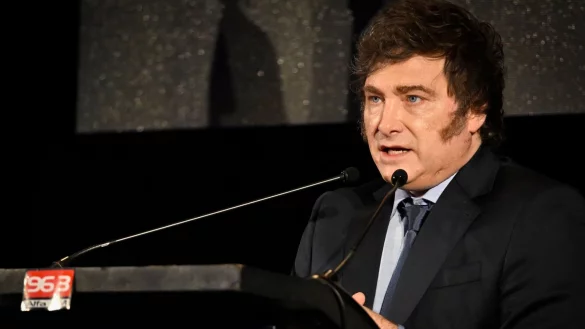 Macht es mit einem angek&uuml;ndigten Austritt aus der WHO US-Pr&auml;sident Donald Trump nach: Argentiniens Pr&auml;sident Javier Milei. (Archivbild) - &copy; Santiago Mazzarovich/dpa