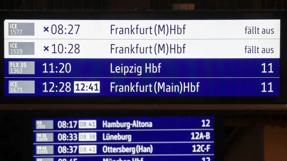 Immer mehr Züge der Bahn fallen aus. Oft liegt das an Streiks oder dem Wetter, oft aber auch an der Bahn selbst. (Archivbild) - © Bodo Marks/dpa