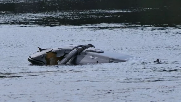 In der Nähe von Grimma ist ein Hubschrauber abgestürzt. - © Sören Müller/Medienportal-Grimma/dpa