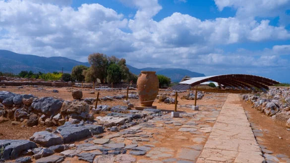 Auf Kreta zeugen arch&auml;ologische St&auml;tten von der Bl&uuml;te der minoischen Zivilisation zwischen 2800 und 1100 vor unserer Zeit. (Archivbild) - &copy; Y.Papadakis/Ministry Of Culture/Unesco/dpa