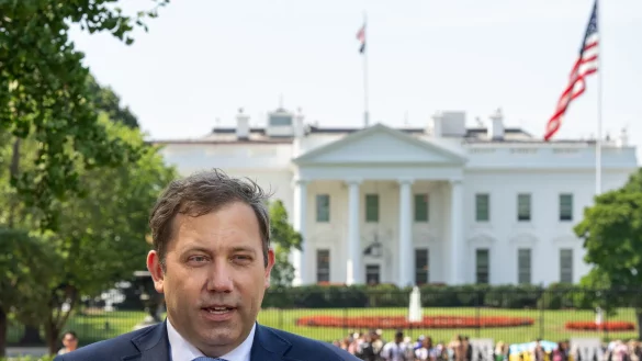 Klingbeil war zum Antrittsbesuch bei seinem US-Amtskollegen. - &copy; Soeren Stache/dpa