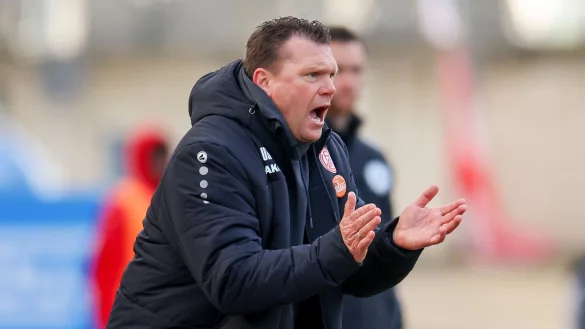 Trainer Uwe Koschinat erreicht mit Essen das Landespokal-Finale. - &copy; Christoph Reichwein/dpa