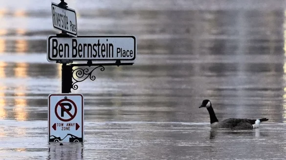 Mehrere Bundesstaaten erleben rekordverdächtige Regenfälle. - © Carolyn Kaster/AP/dpa